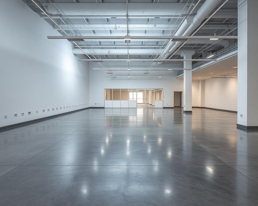 Empty commercial space ready for handover